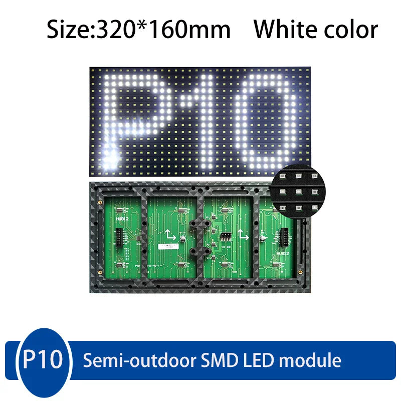 P10 SMD LED Display Board 32×16 – Semi Outdoor LED Panel Module