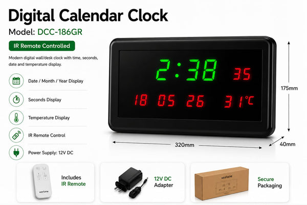 LED Digital Wall & Desk Clock